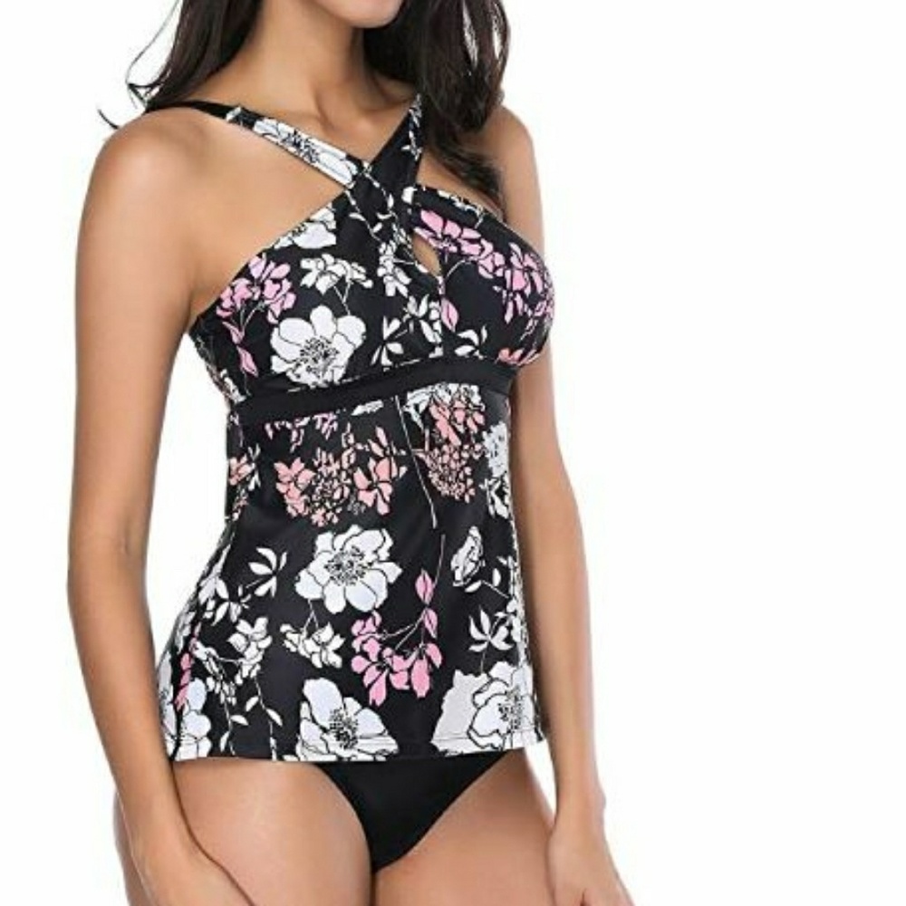 Brand New Black Floral Swimsuit